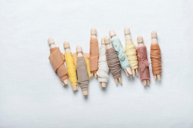 detal haftu na płótnie